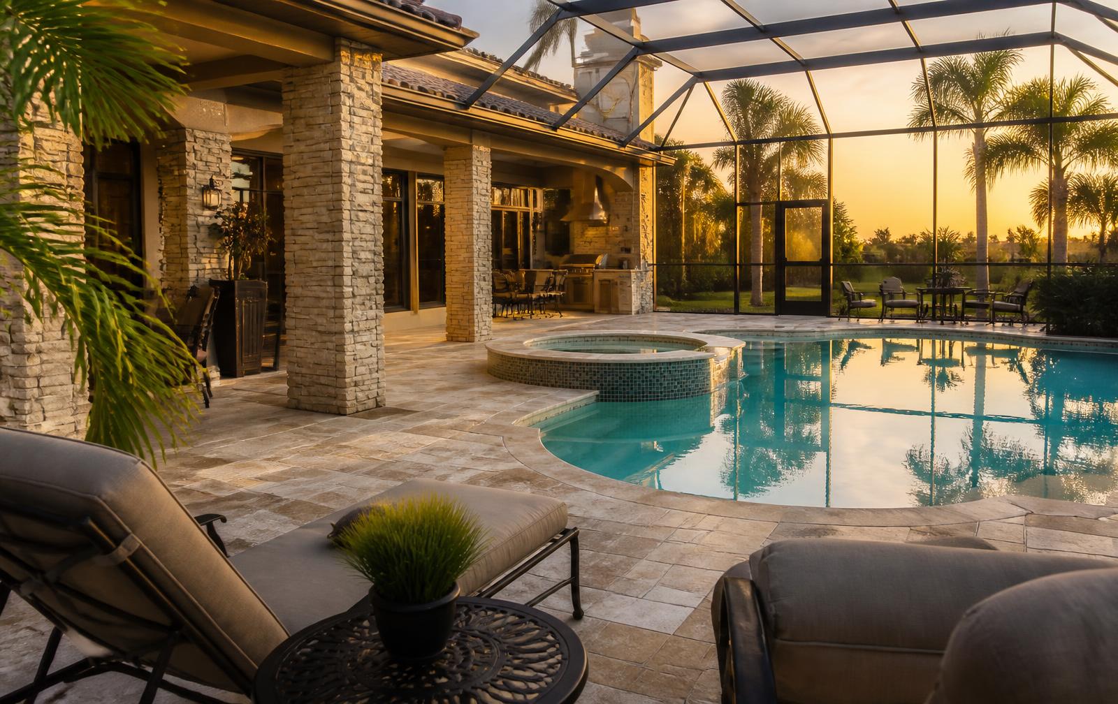 Sunny Central Florida villa pool